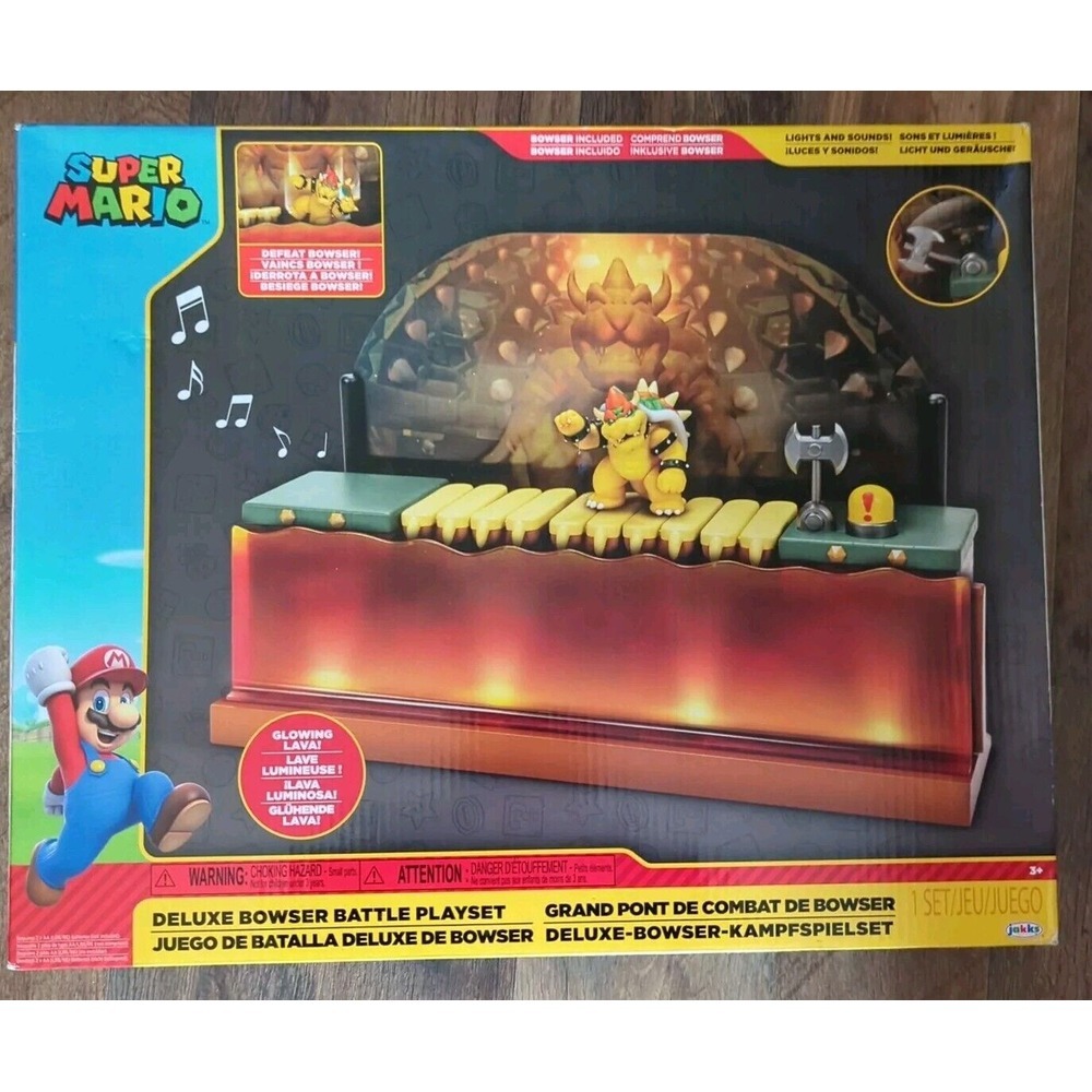 Super Mario, Deluxe Bowser Battle Playset‎ - Nintendo Jakks Pacfic - New SEALED